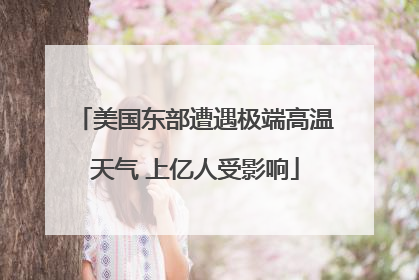 美国东部遭遇极端高温天气 上亿人受影响
